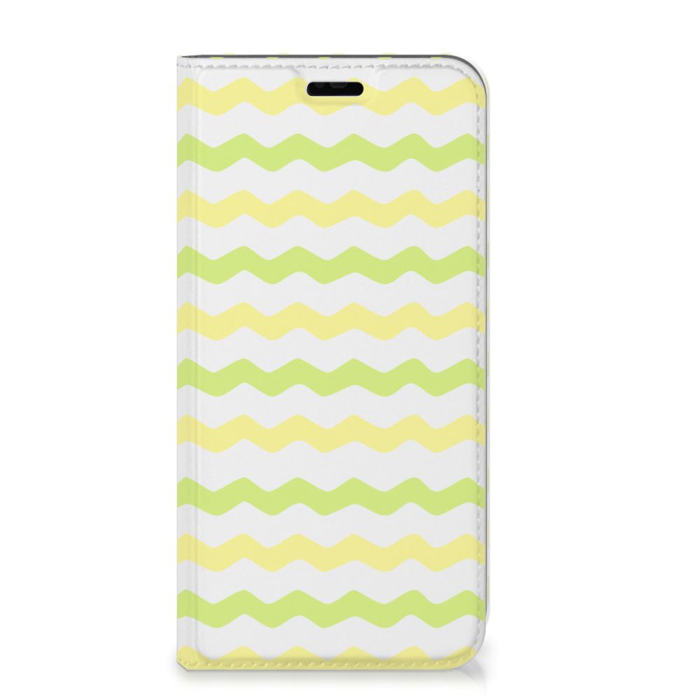 Huawei P Smart Plus Hoesje met Magneet Waves Yellow