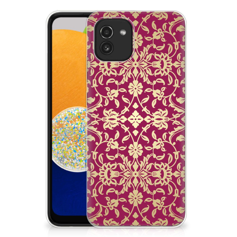 Siliconen Hoesje Samsung Galaxy A03 Barok Pink B2C Telecom