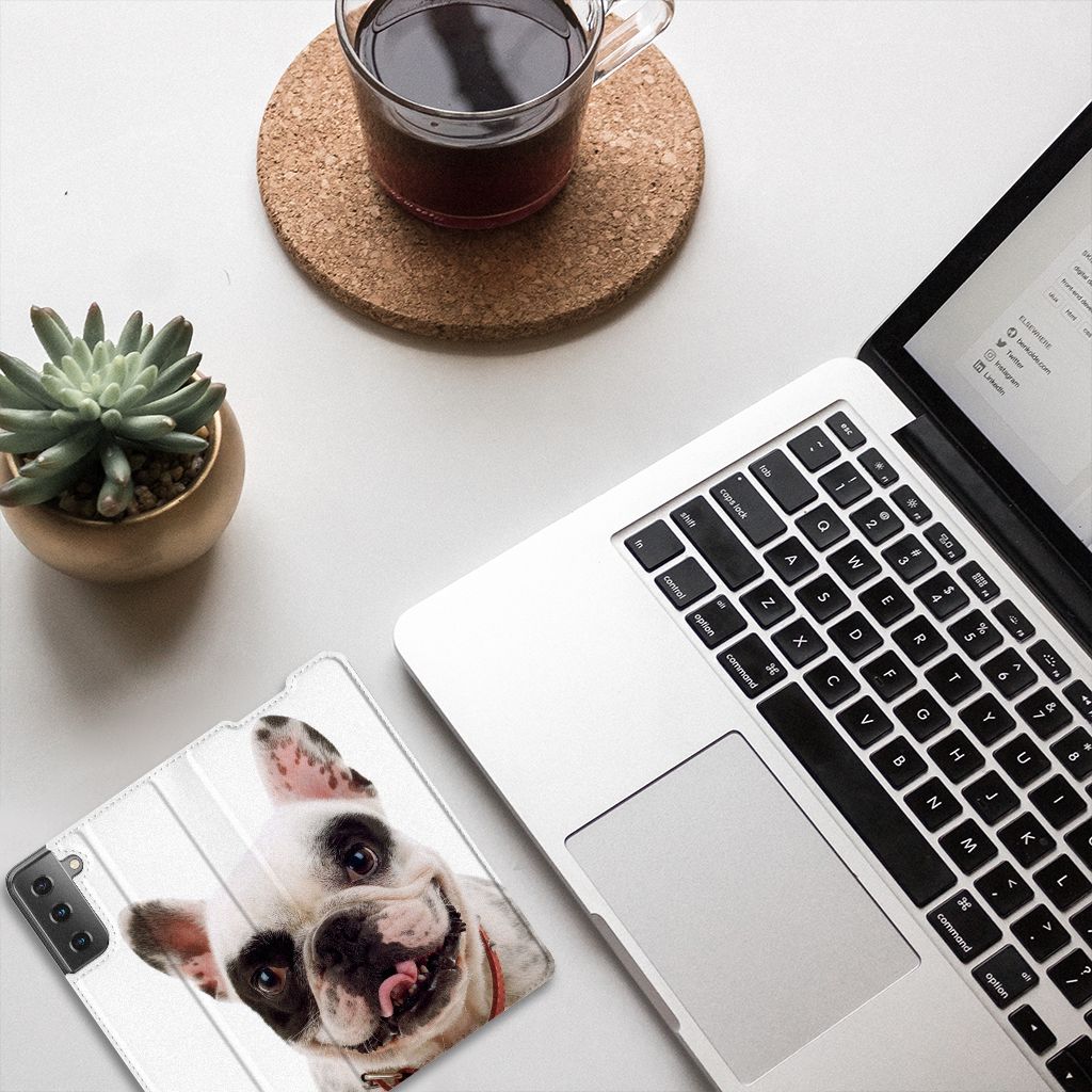 Samsung Galaxy S21 Plus Hoesje maken Franse Bulldog - B2C Telecom