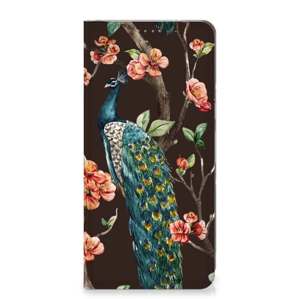 Google Pixel 8 Pro Hoesje maken Pauw met Bloemen