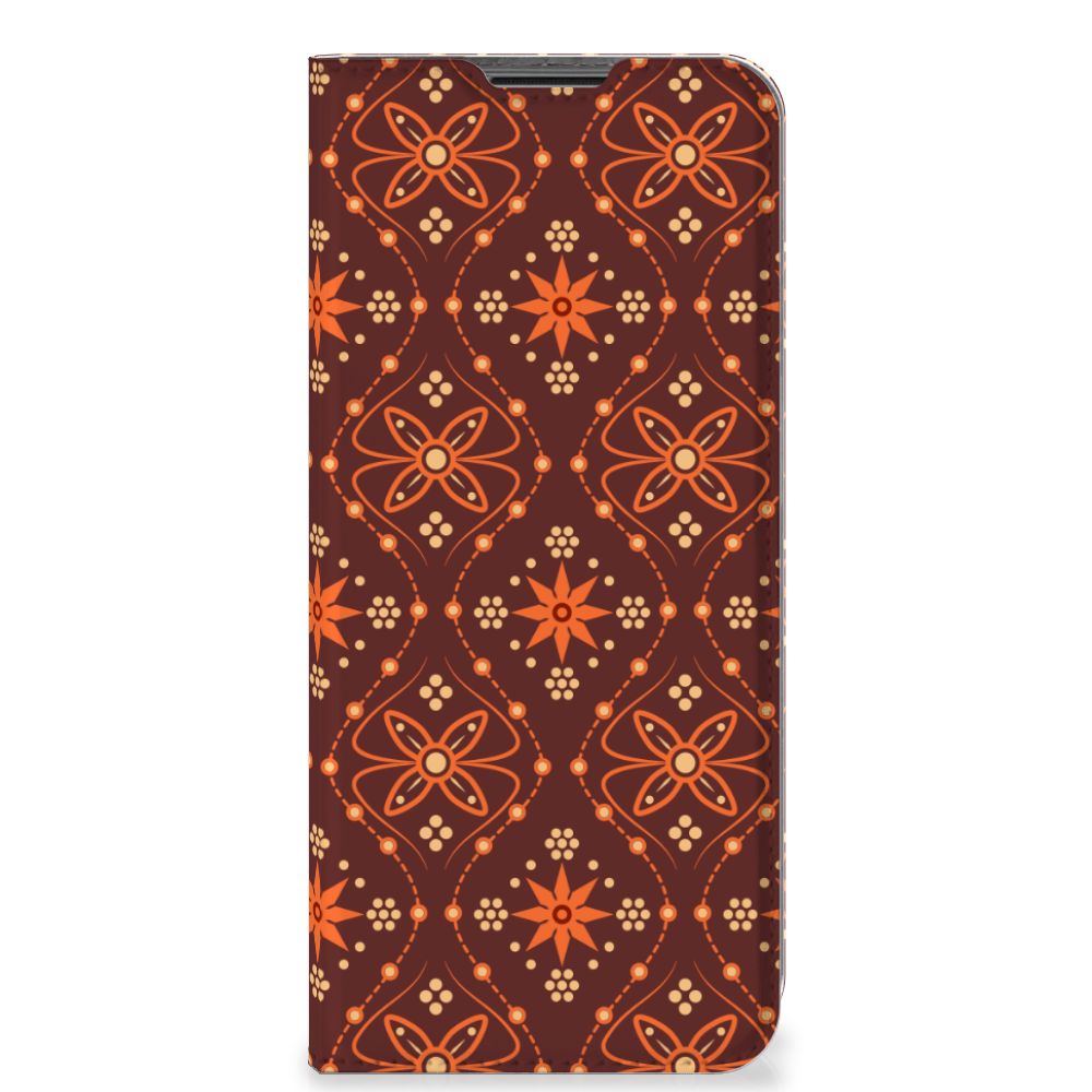 Nokia G50 Hoesje met Magneet Batik Brown