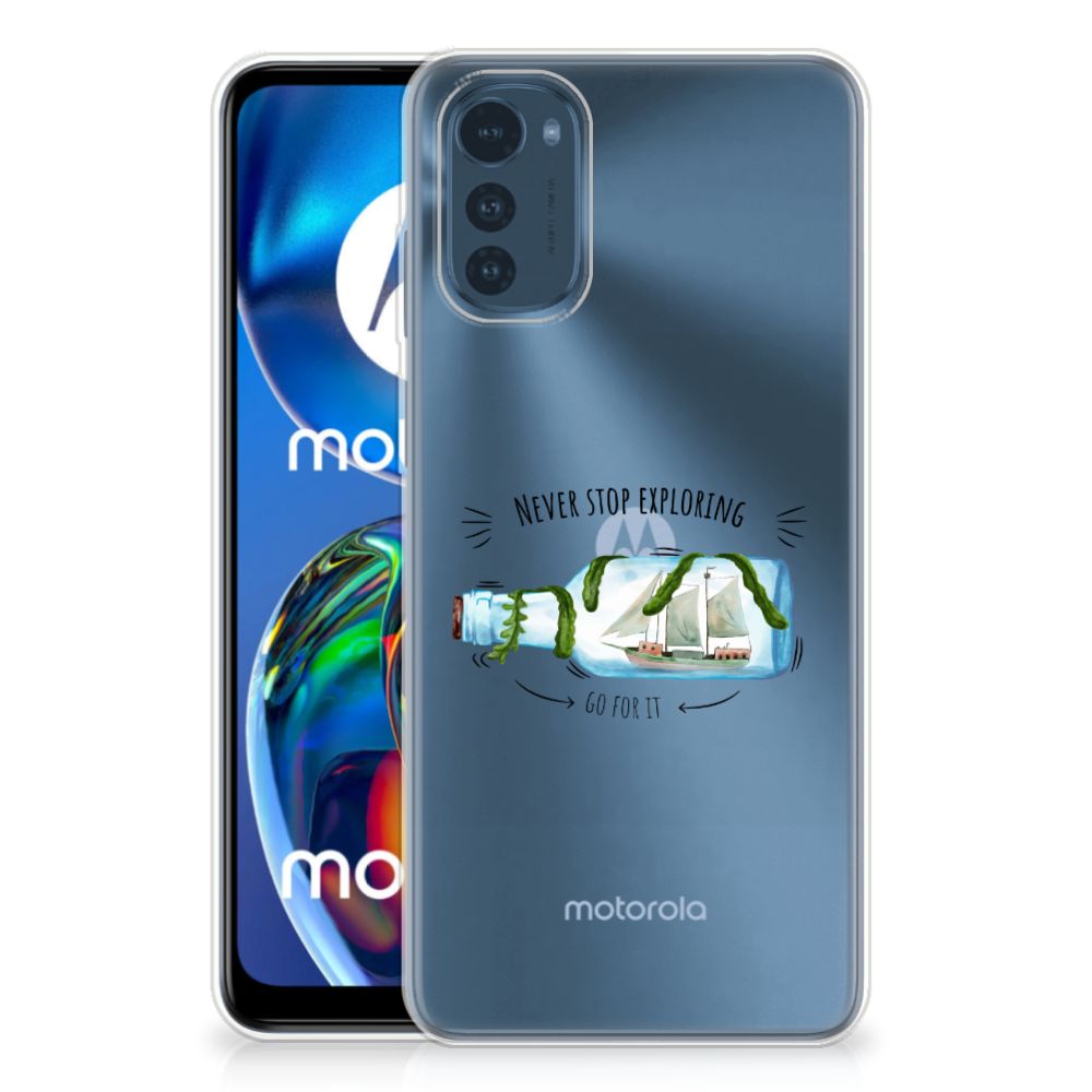 Motorola Moto E32/E32s Telefoonhoesje met Naam Boho Bottle B2C Telecom