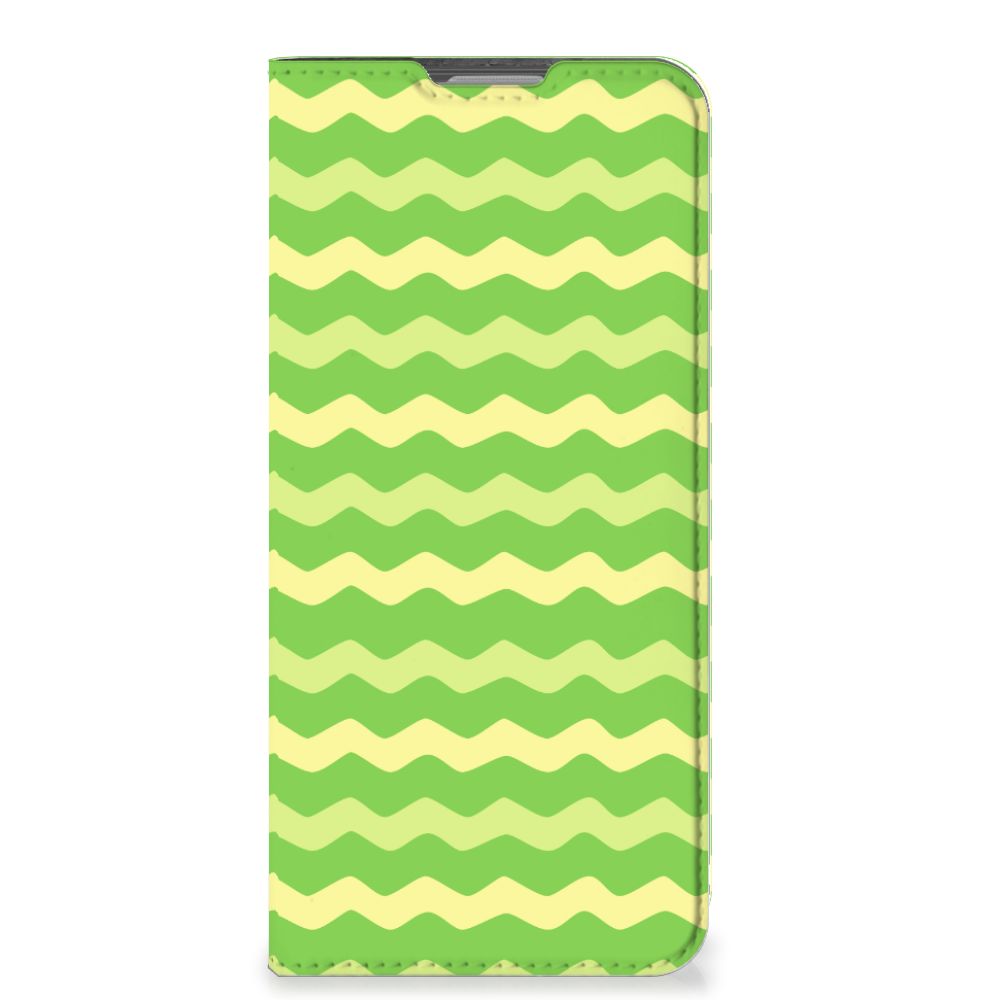 OPPO Reno8 Lite Hoesje met Magneet Waves Green - B2C Telecom