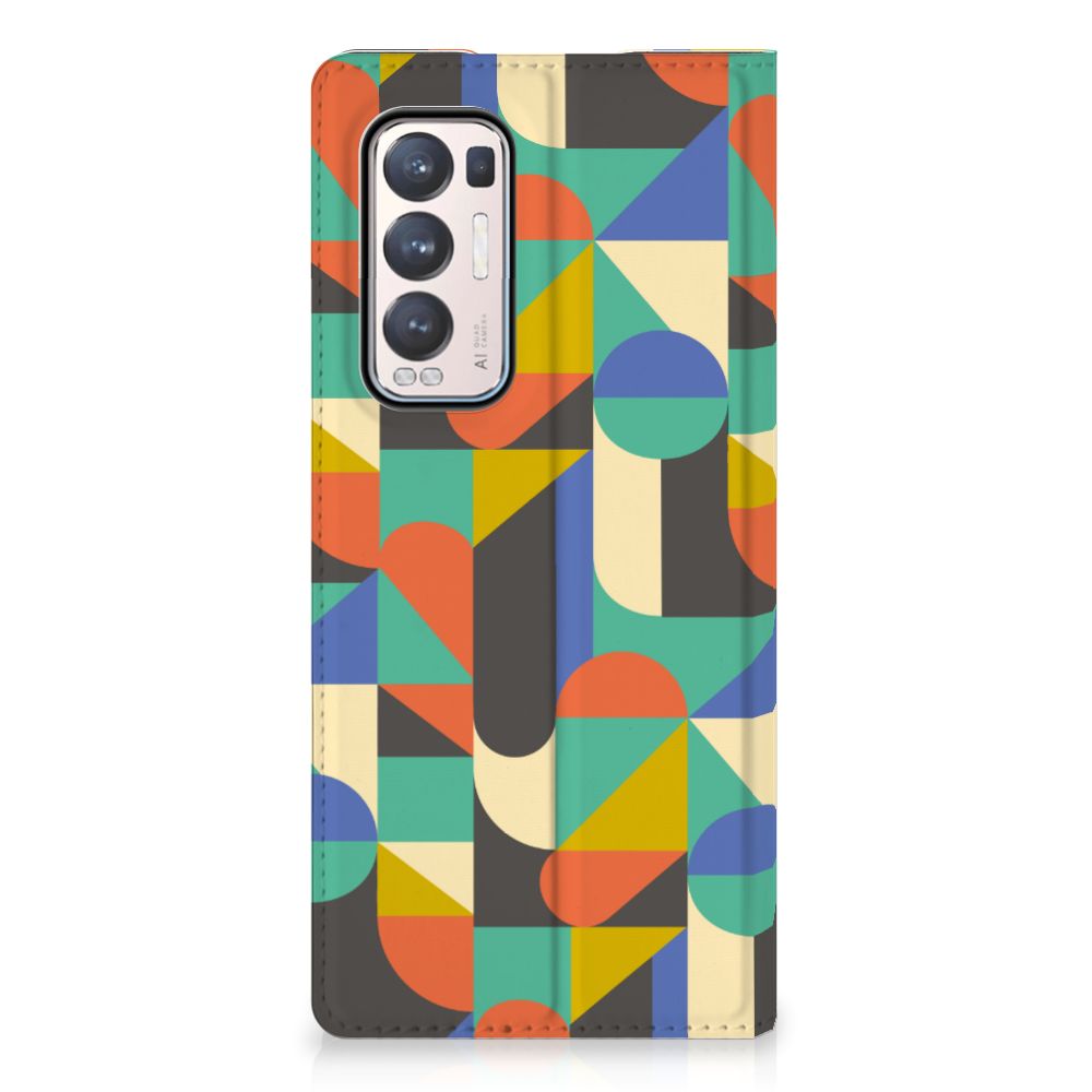 OPPO Find X3 Neo Hoesje met Magneet Funky Retro - B2C Telecom