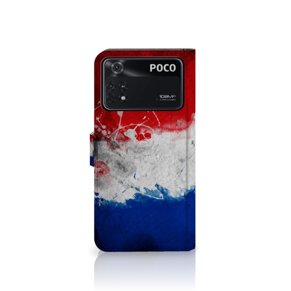 Xiaomi Poco X4 Pro 5G Bookstyle Case Nederland met design van de Nederlandse vlag