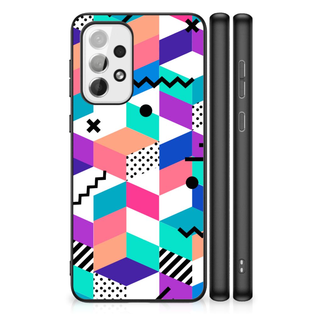 Samsung Galaxy A73 Backcover Blokken Kleurrijk B2C Telecom