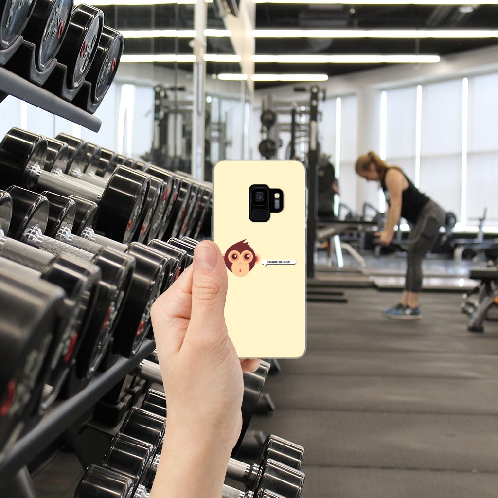 Samsung Galaxy S9 Telefoonhoesje met Naam Monkey