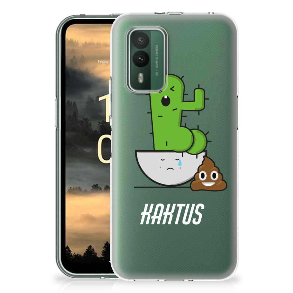 Nokia XR21 Telefoonhoesje met Naam Cactus Poo