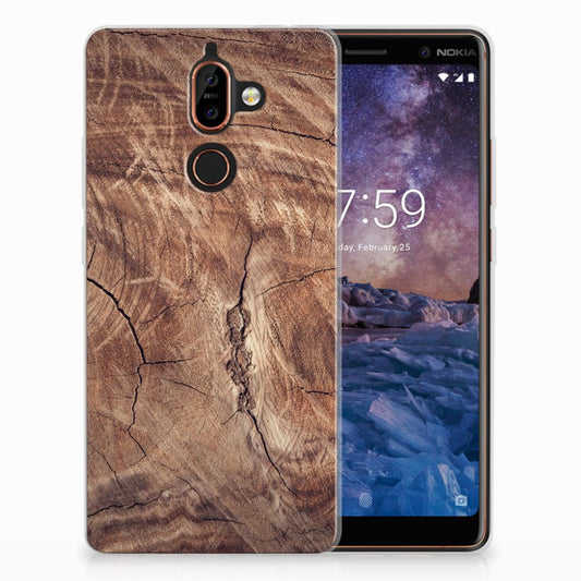 Nokia 7 Plus Bumper Hoesje Tree Trunk