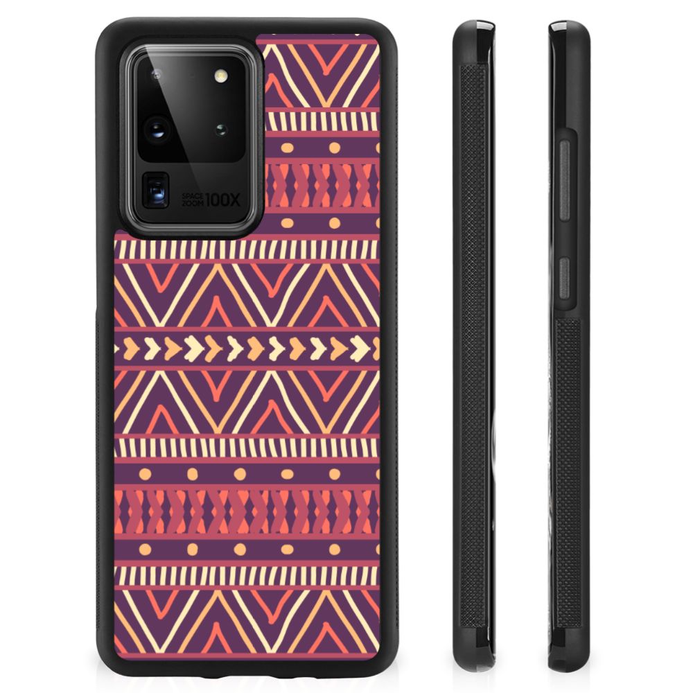 Samsung Galaxy S20 Ultra Bumper Case Aztec Paars B2C Telecom