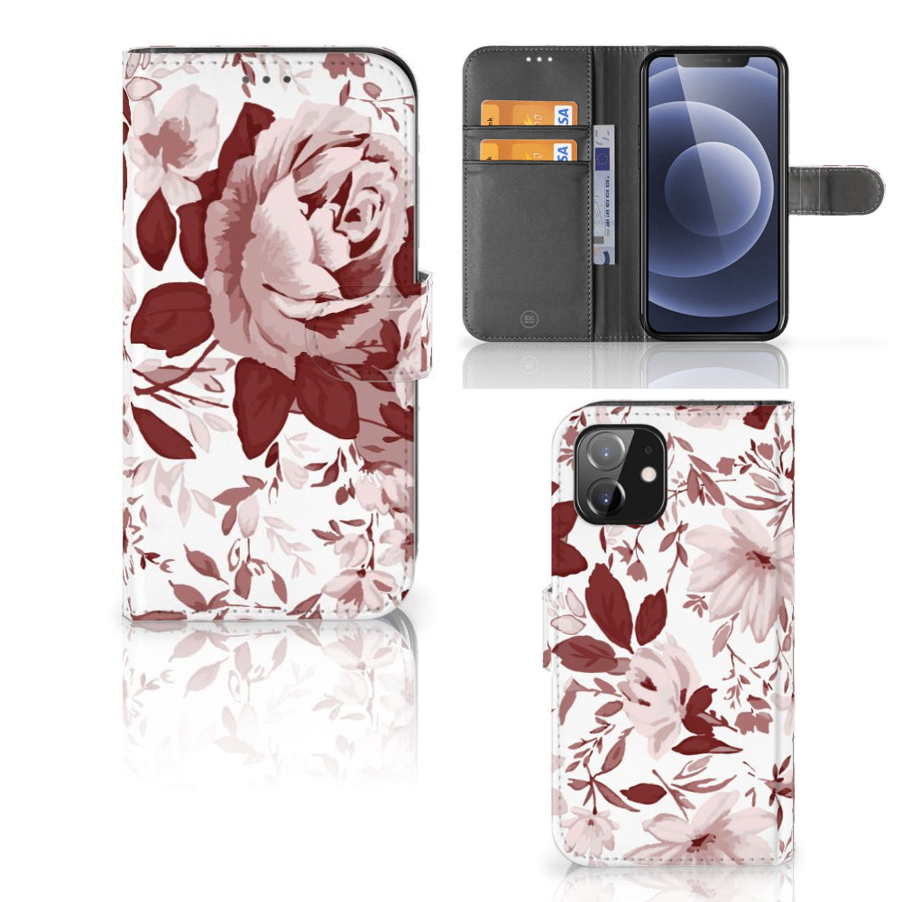 Hoesje iPhone 12 | 12 Pro (6.1") Watercolor Flowers