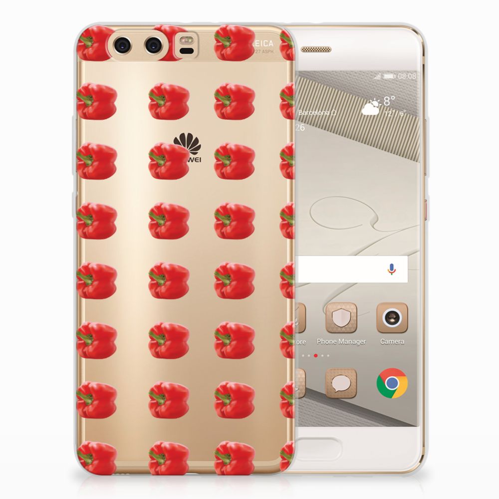 Huawei P10 Plus Siliconen Case Paprika Red