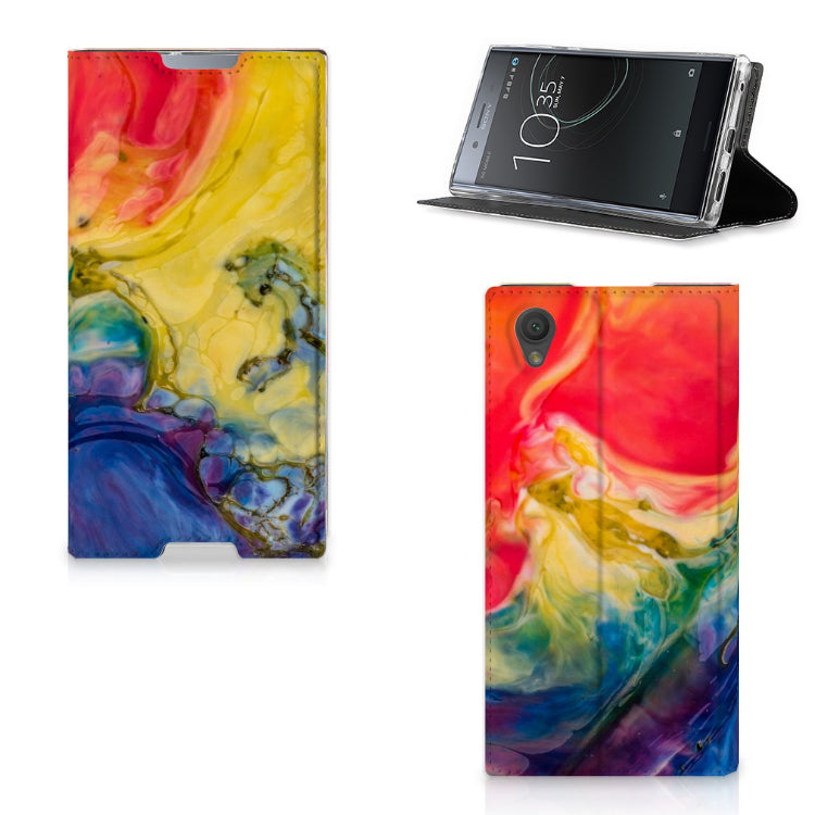 Bookcase Sony Xperia L1 Watercolor Dark