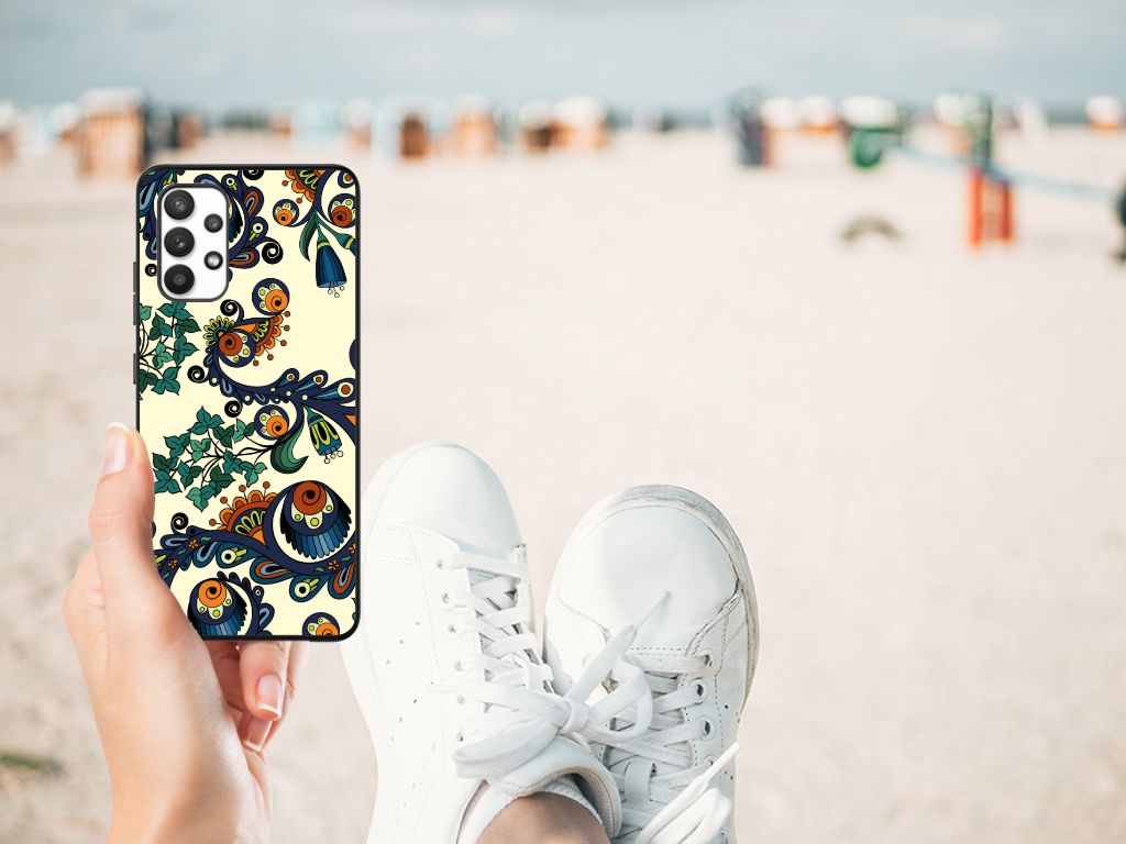 Back Cover Samsung Galaxy A32 4G | A32 5G Enterprise Editie Barok Flower B2C Telecom