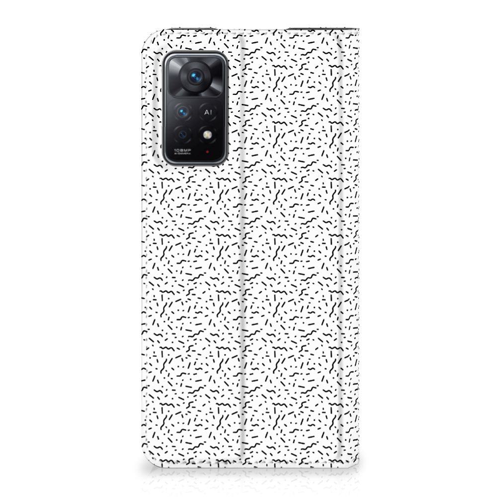 Xiaomi Redmi Note 11 Pro Hoesje met Magneet Stripes Dots - B2C Telecom