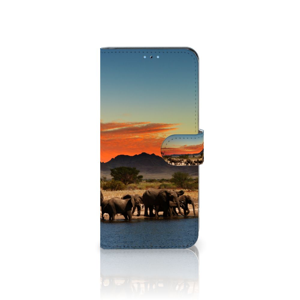 OPPO Reno8 Pro Telefoonhoesje met Pasjes Olifanten