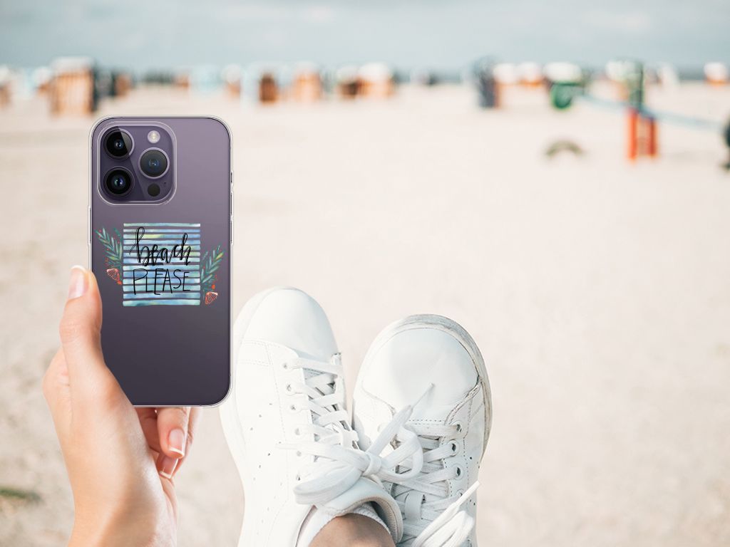 Apple iPhone 14 Pro Telefoonhoesje met Naam Boho Beach B2C Telecom