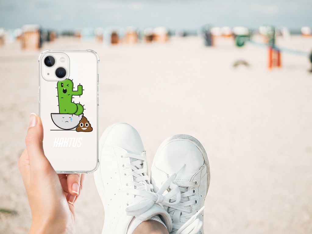 iPhone 13 Stevig Bumper Hoesje Cactus Poo B2C Telecom