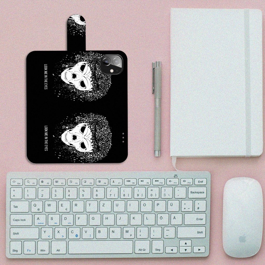 Telefoonhoesje met Naam Apple iPhone 12 Mini Skull Hair