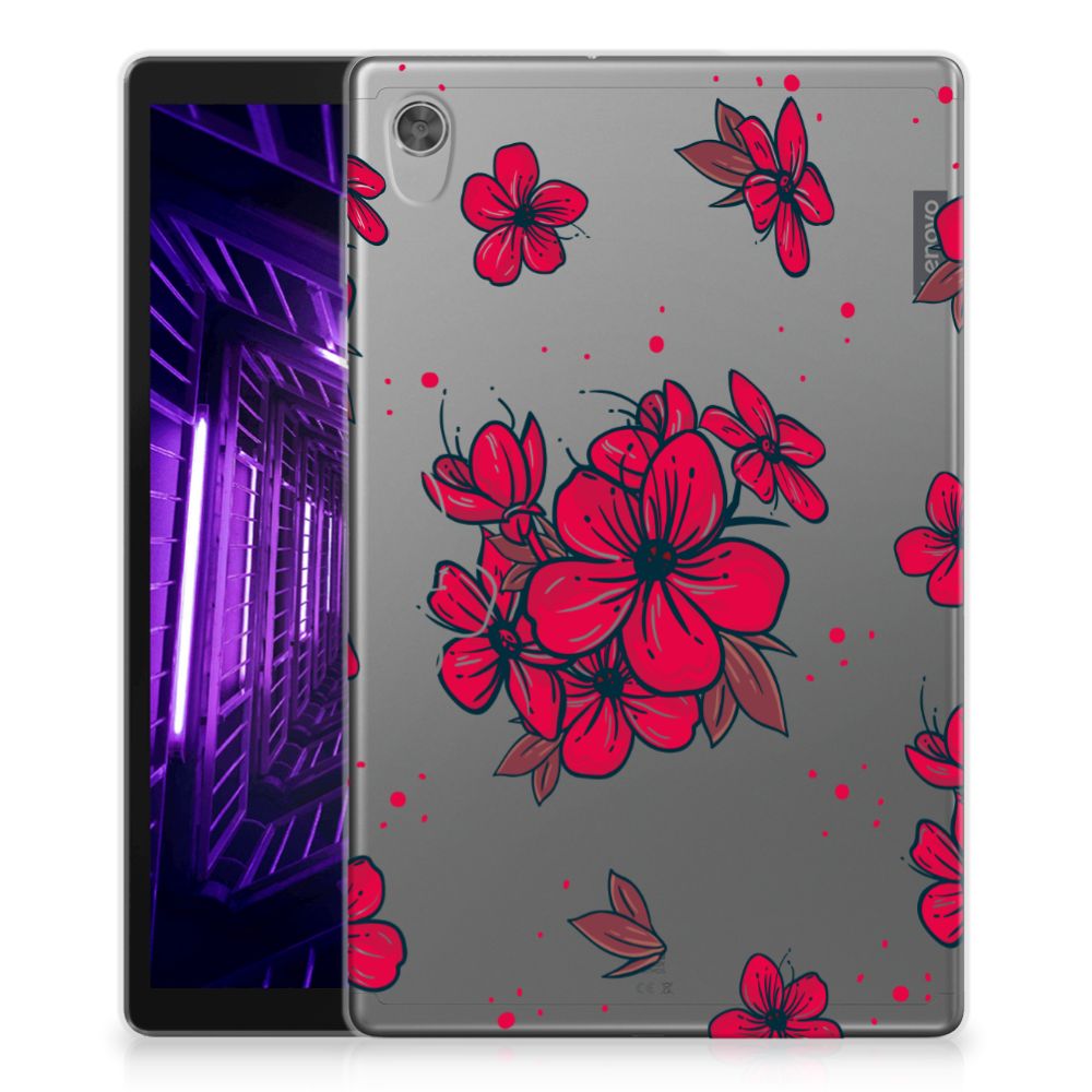 Lenovo Tab M10 HD (2de generatie) Siliconen Hoesje Blossom Red - B2C Telecom