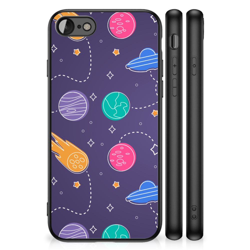iPhone SE 2022 | SE 2020 | 7/8 GSM Cover Space with colorful planets and spacecraft design on a protective case
