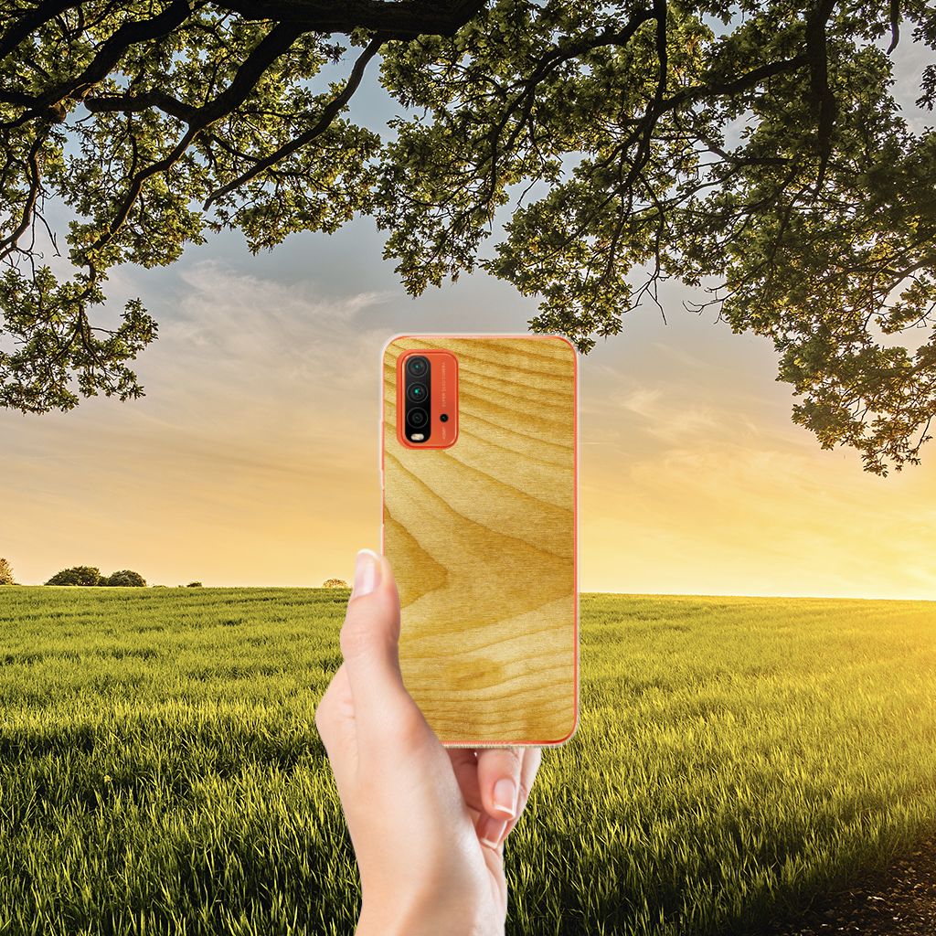 Xiaomi Poco M3 Bumper Hoesje Licht Hout