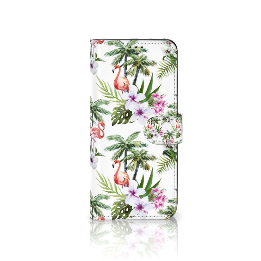 OPPO Find X5 Pro Telefoonhoesje met Pasjes Flamingo Palms
