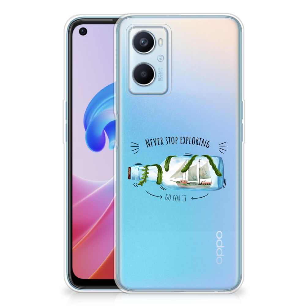 OPPO A96 | OPPO A76 Telefoonhoesje met Naam Boho Bottle