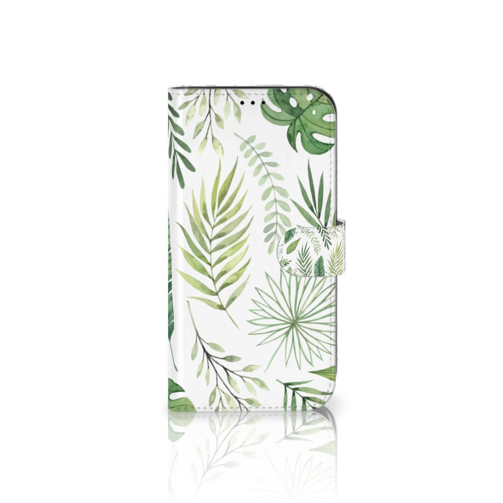iPhone 13 Pro Max Hoesje Leaves met groen bladeren patroon voor een frisse uitstraling 🌿