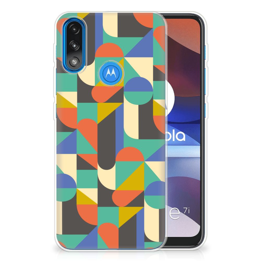 Motorola Moto E7/E7i Power TPU bumper Funky Retro