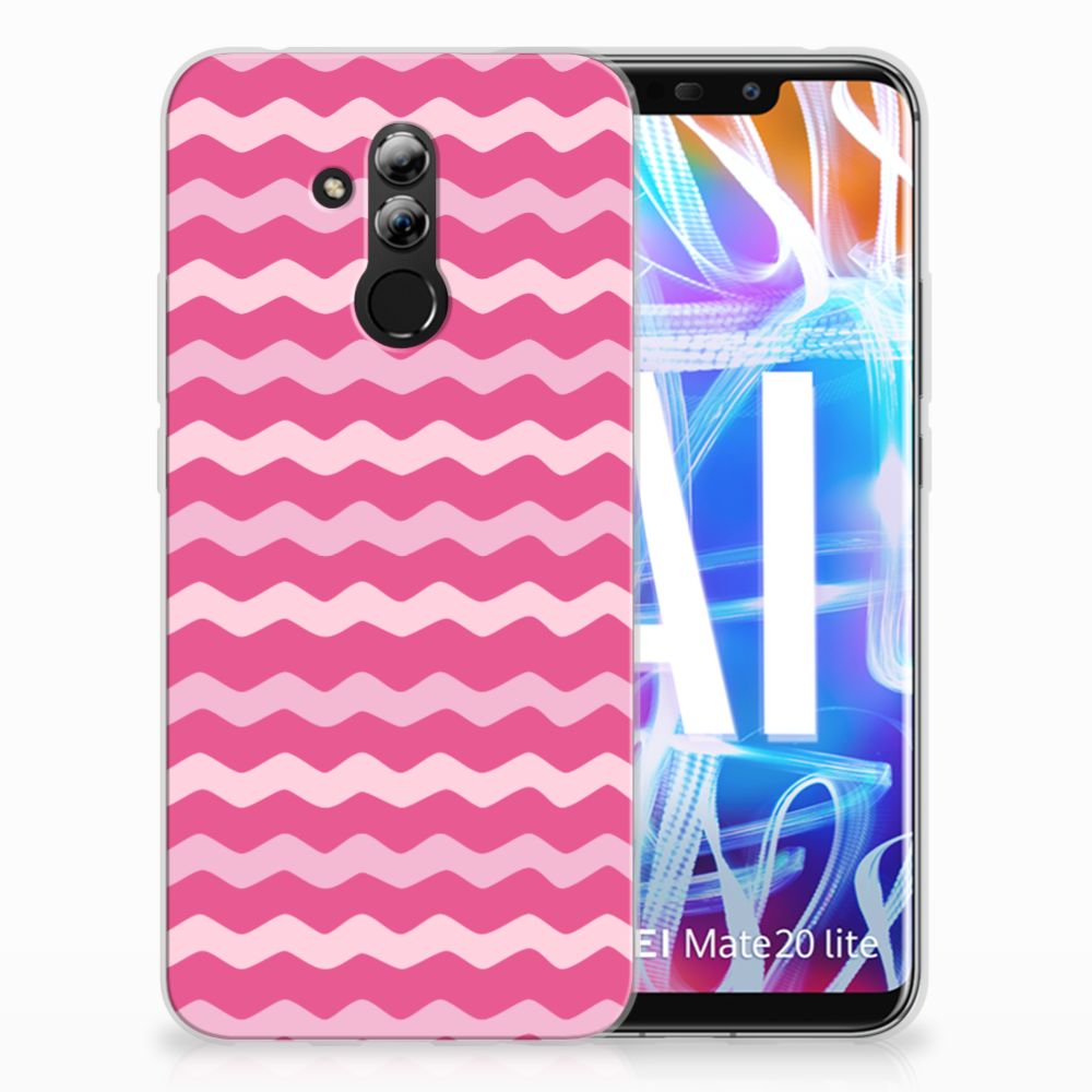 Huawei Mate 20 Lite TPU bumper Waves Pink