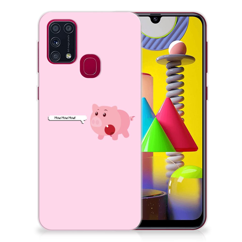 Samsung Galaxy M31 Telefoonhoesje met Naam Pig Mud B2C Telecom