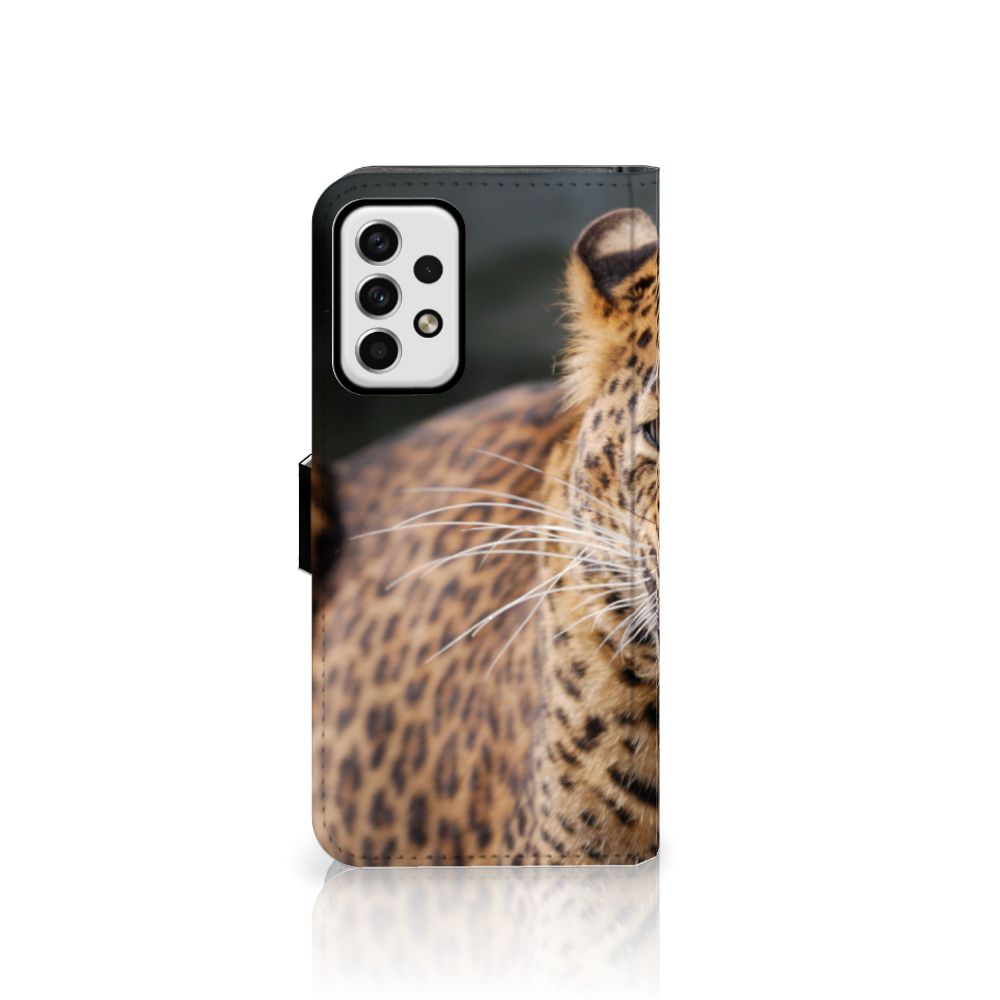 Samsung Galaxy A23 Telefoonhoesje met Pasjes Luipaard