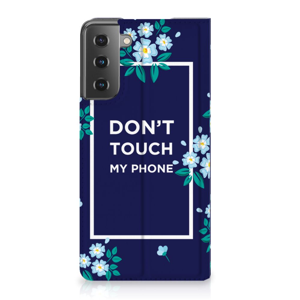 Samsung Galaxy S21 Plus Design Case Flowers Blue DTMP - B2C Telecom