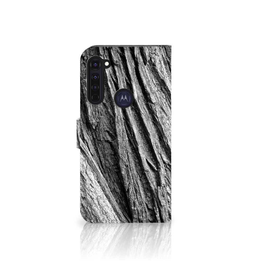 Book Style Case Motorola Moto G Pro Boomschors Grijs