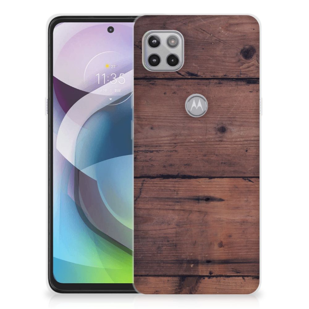Motorola Moto G 5G Bumper Hoesje Old Wood B2C Telecom