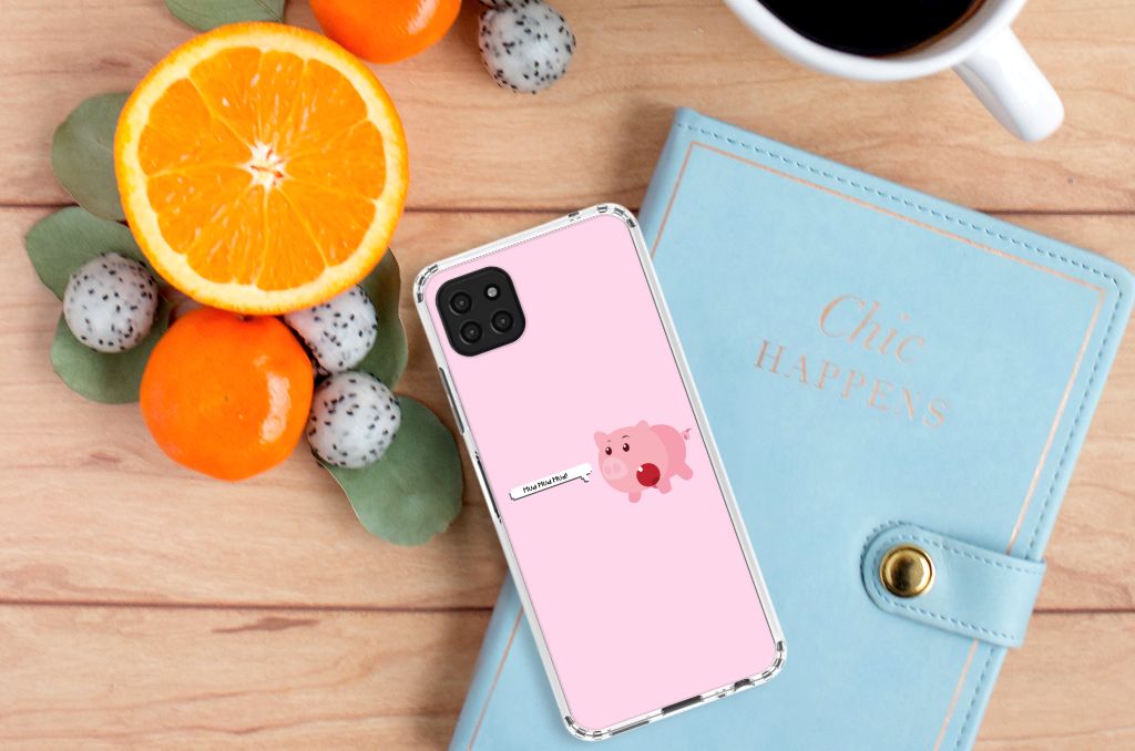 Samsung Galaxy A22 5G Stevig Bumper Hoesje Pig Mud B2C Telecom