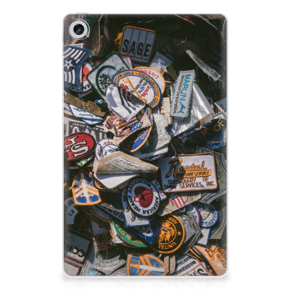 Lenovo Tab M10 Plus (3e generatie) Tablet Backcover met foto Badges - B2C Telecom