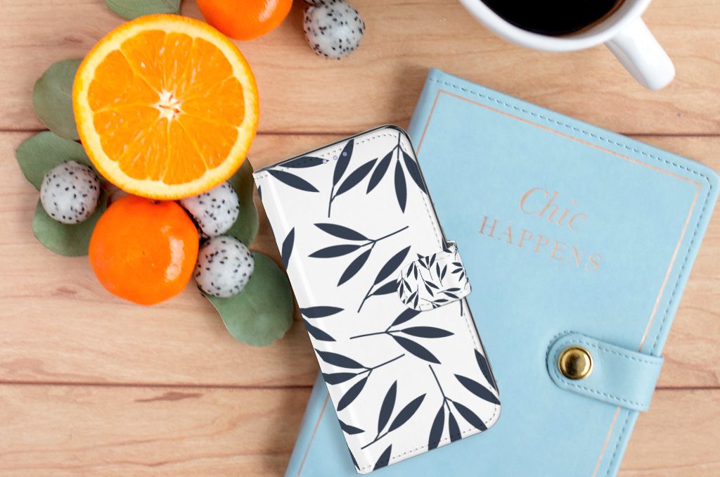 OPPO Find X3 Lite Hoesje Leaves Blue