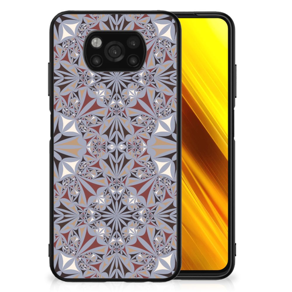 Xiaomi Poco X3 | X3 Pro Marmeren Print Telefoonhoesje Flower Tiles B2C Telecom
