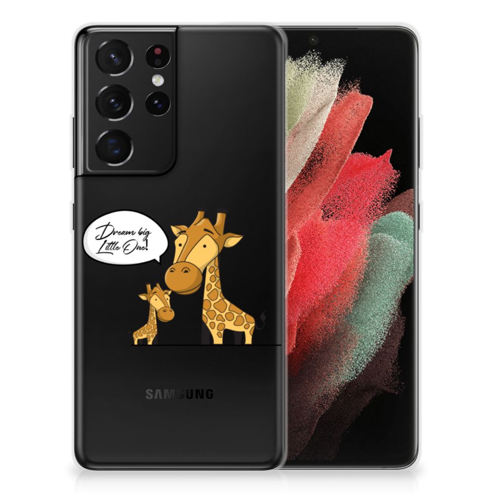 Samsung Galaxy S21 Ultra Telefoonhoesje met Naam Giraffe