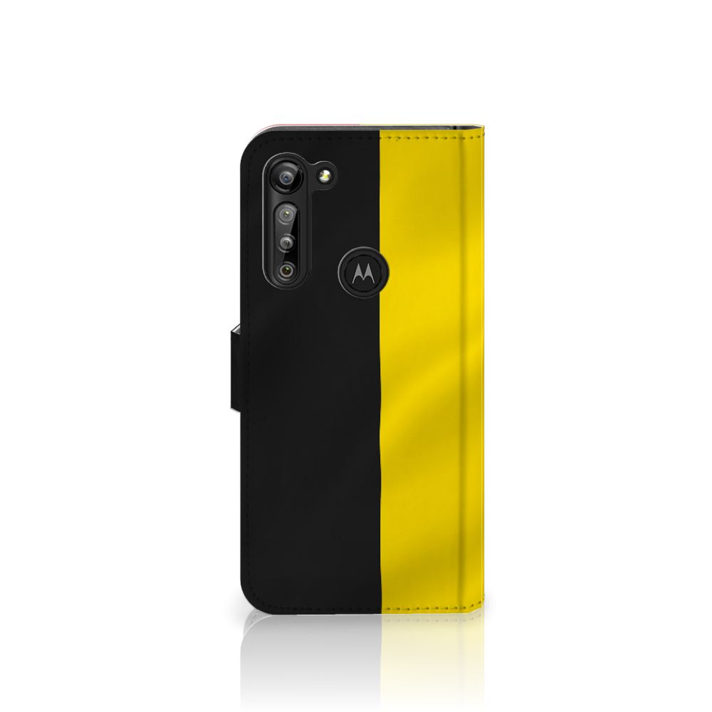 Motorola G8 Power Bookstyle Case Belgische Vlag