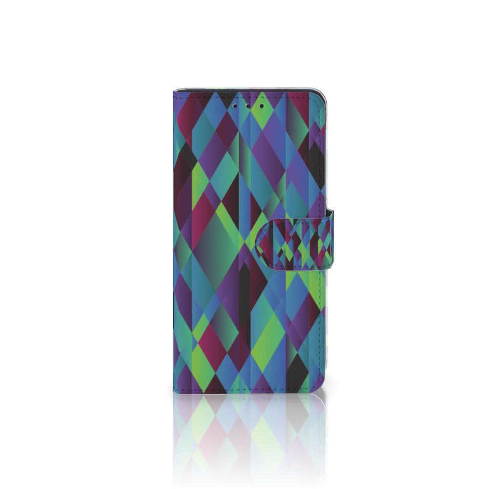 Huawei P40 Book Case Abstract Green Blue