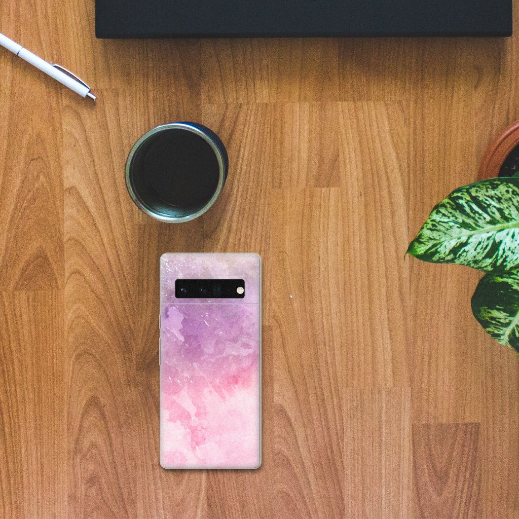 Hoesje maken Google Pixel 6 Pro Pink Purple Paint