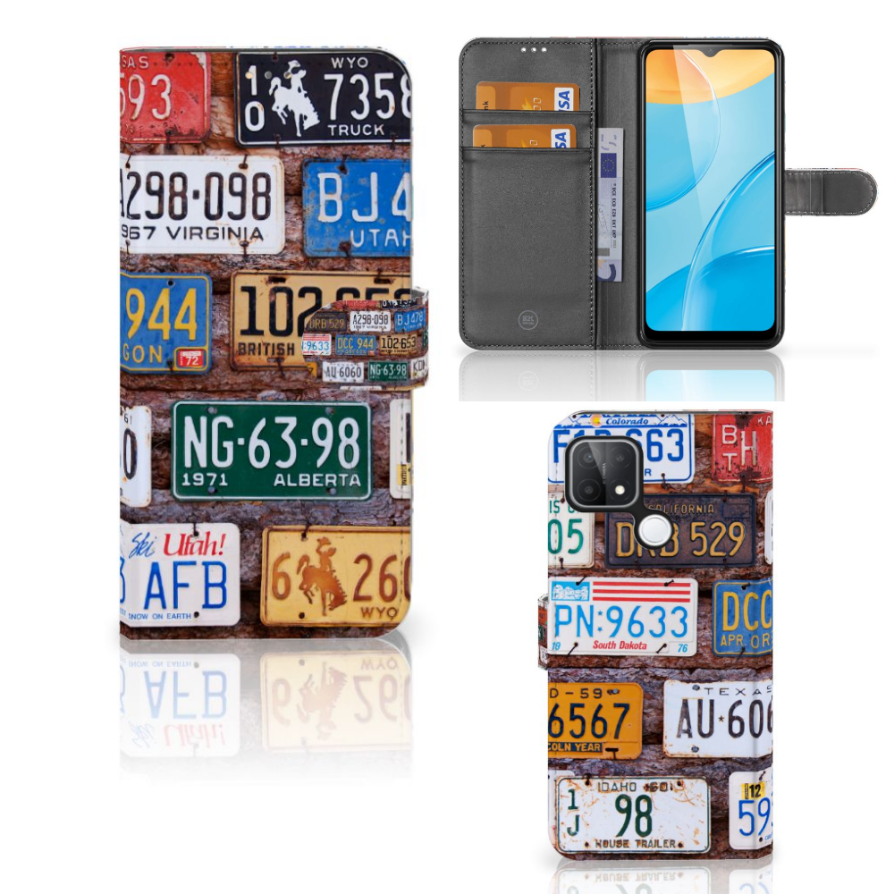 OPPO A15 Telefoonhoesje met foto Kentekenplaten