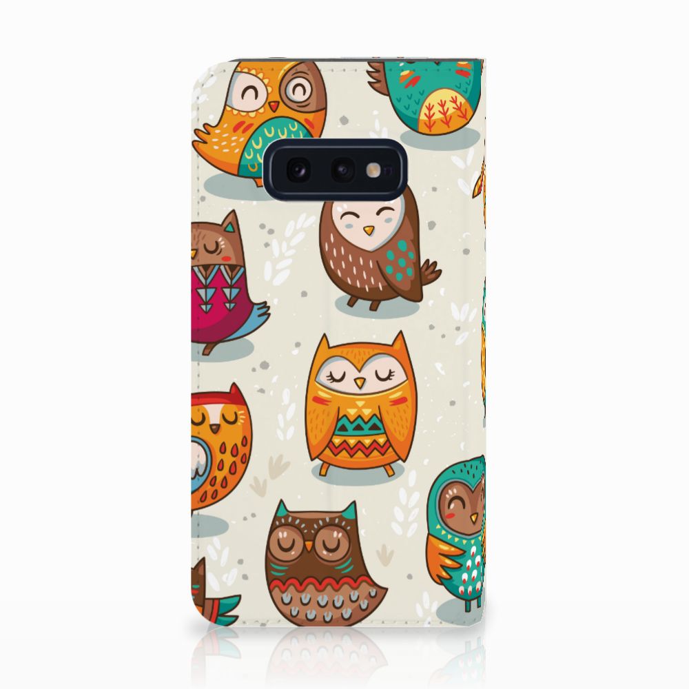 Samsung Galaxy S10e Hoesje maken Vrolijke Uilen