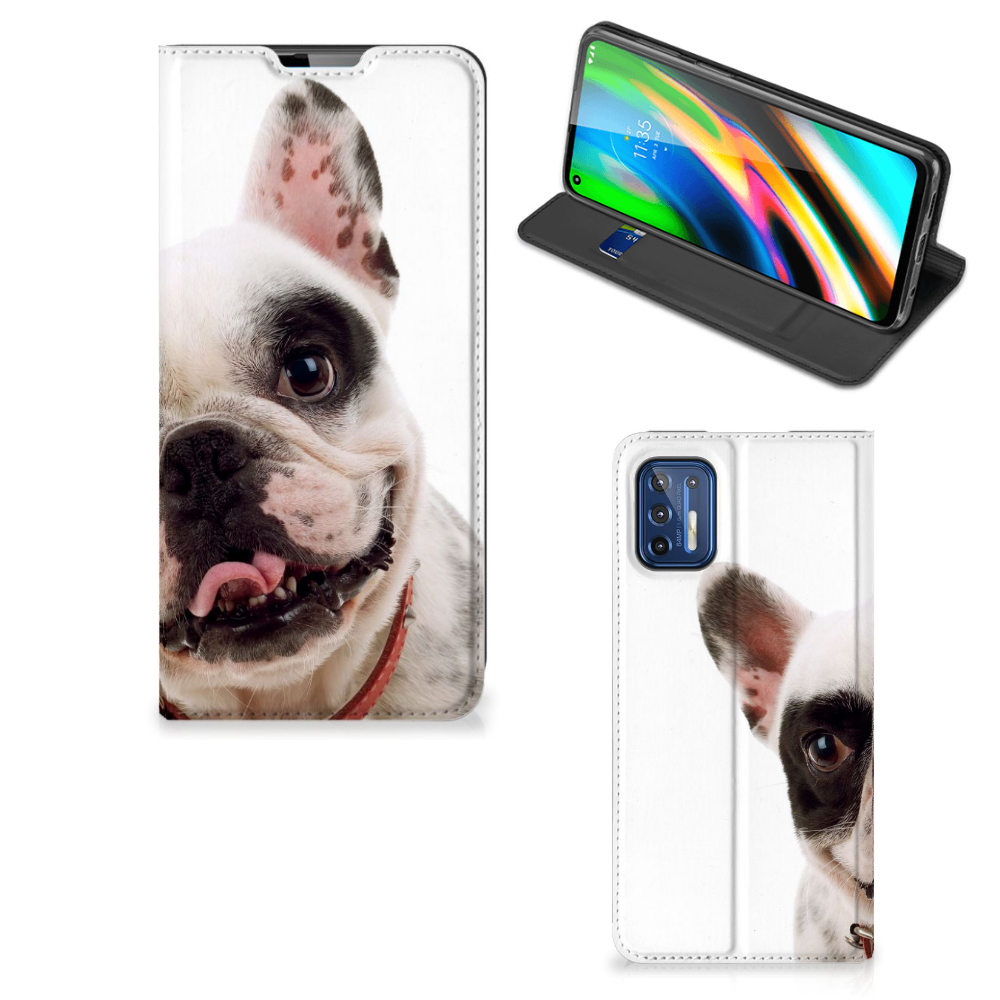 Motorola Moto G9 Plus Hoesje maken Franse Bulldog - B2C Telecom