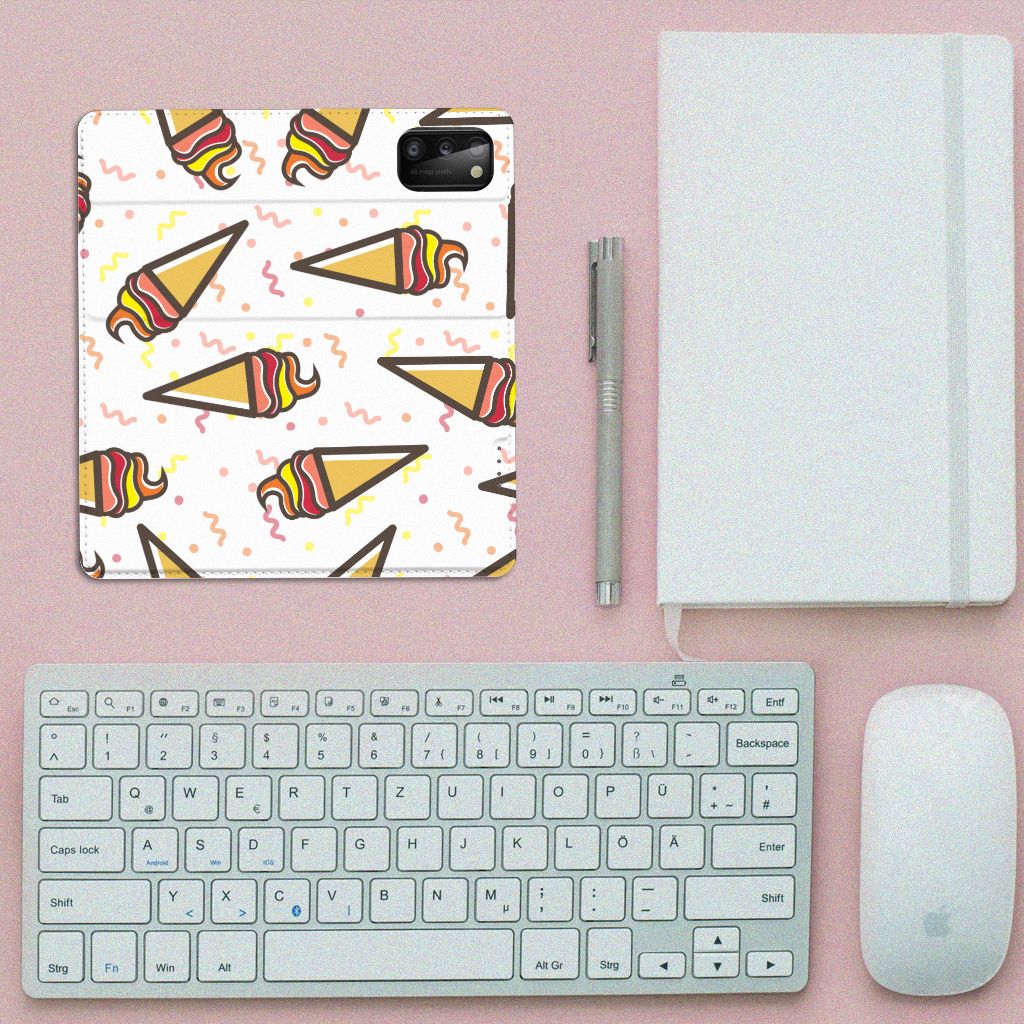 Samsung Galaxy A41 Flip Style Cover Icecream - B2C Telecom