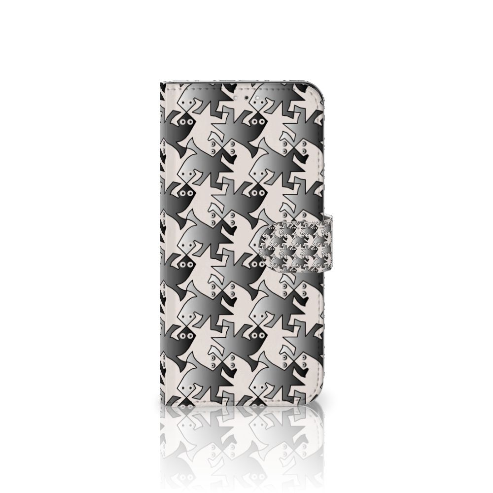 Samsung Galaxy A33 5G Telefoonhoesje met Pasjes Salamander Grey