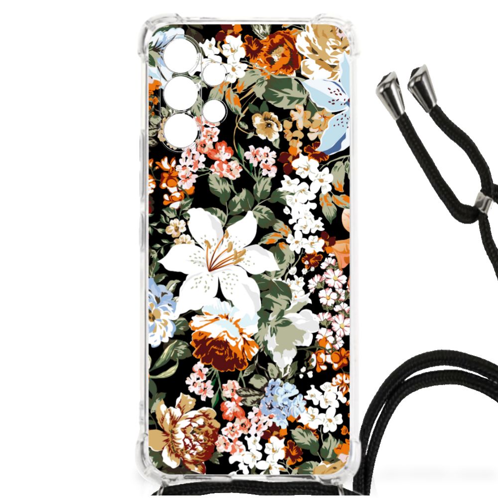 Case voor Samsung Galaxy A13 4G Dark Flowers B2C Telecom